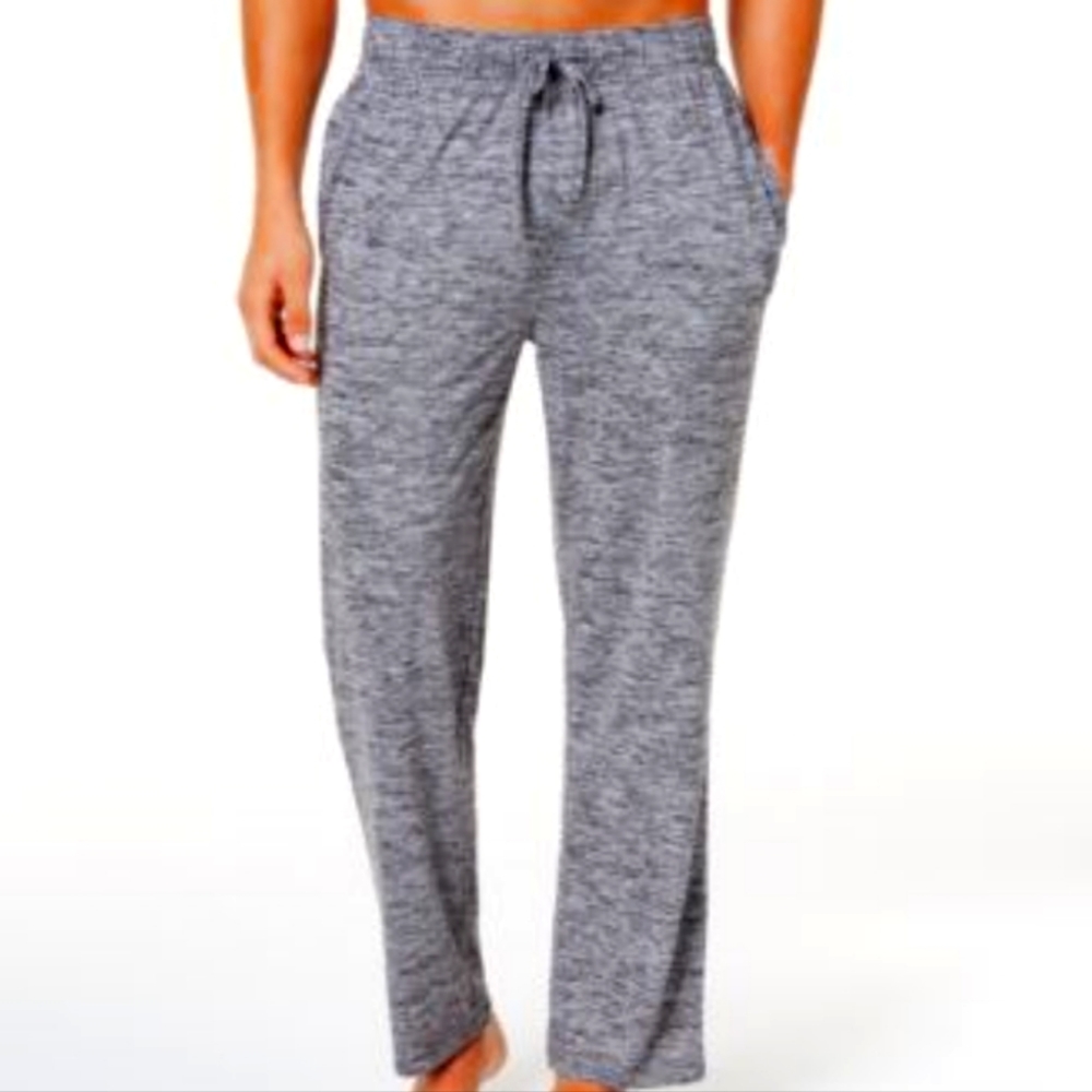 32 Degrees Mens Space-Dyed Pajama Pants Light Grey Space 2XL